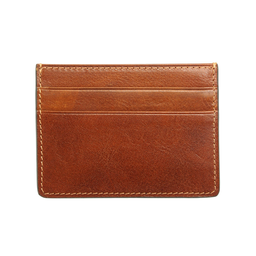 Simple Leather Card Holder V - Made In Italy