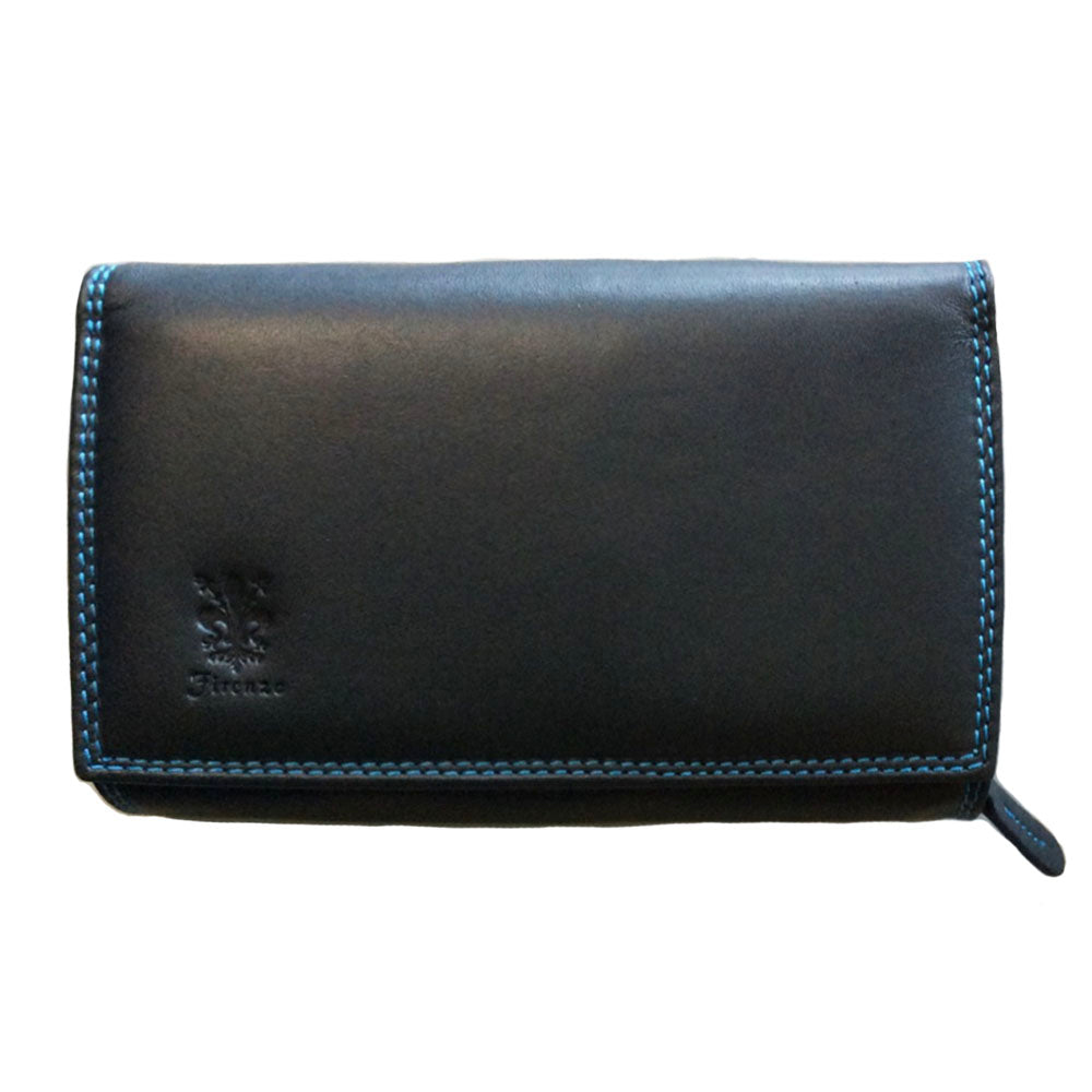 Iris Leather Wallet - Made In Italy
