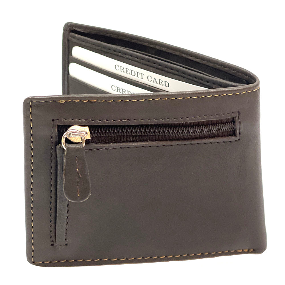 Lino Zip cow leather wallet - Made In Italy