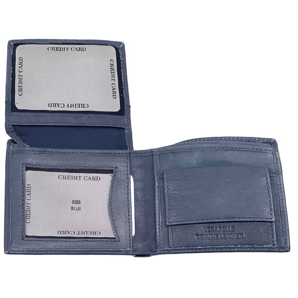 Aaron Cow Leather Wallet - Made In Italy