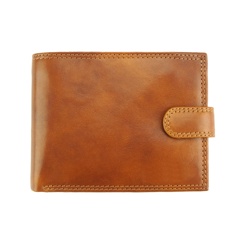 Martino V leather wallet - Made In Italy