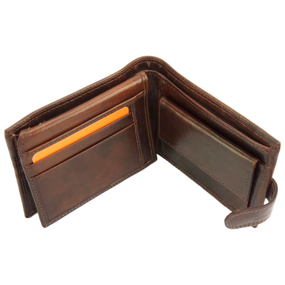 Martino V leather wallet - Made In Italy