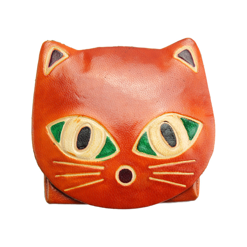 Cat Leather Coin Purse - Made In Italy