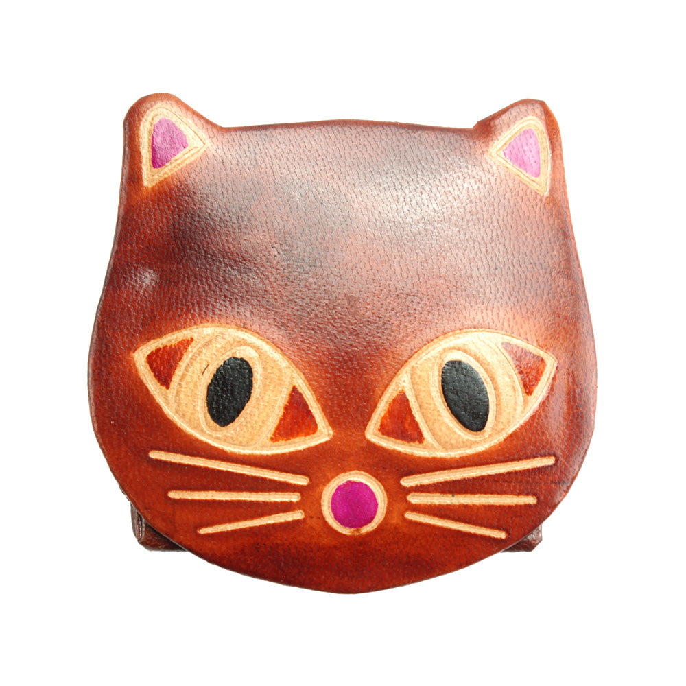 Cat Leather Coin Purse - Made In Italy