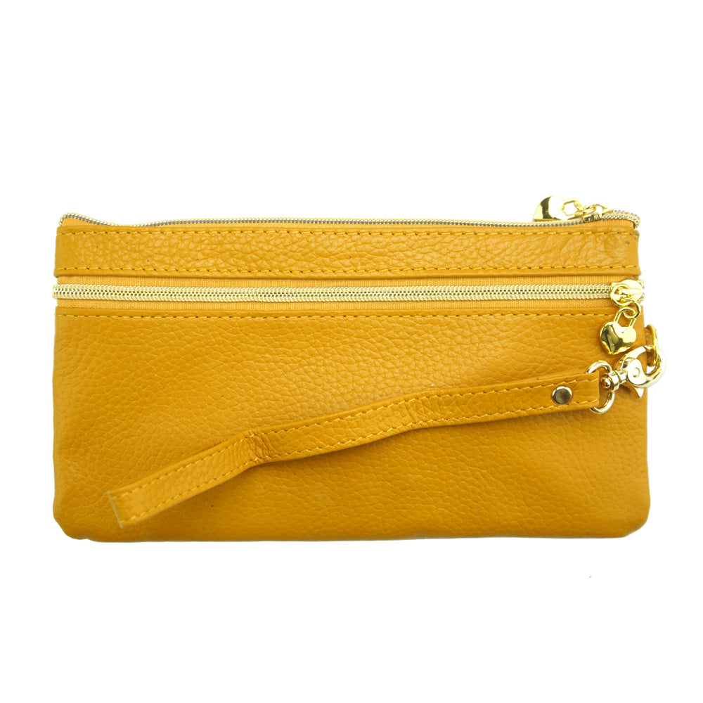 Anastasia D Leather Wallet - Made In Italy