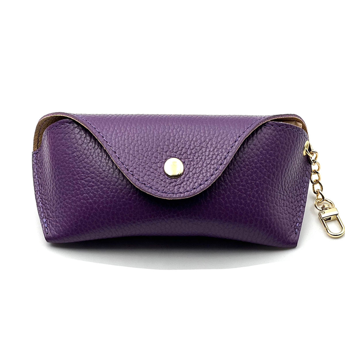 Lisetta Clip-On Leather Eyewear Case - Made In Italy