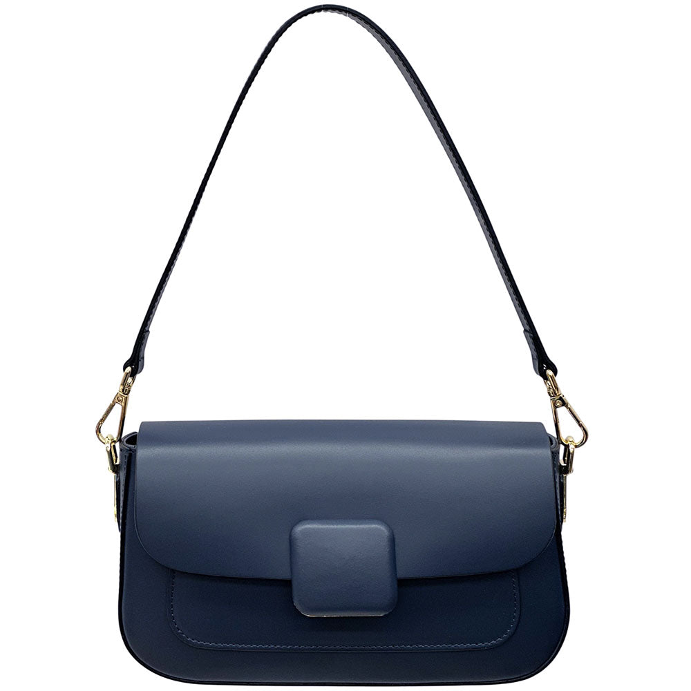 Serelia Cow Leather Shoulder and Crossbody Bag - Made In Italy