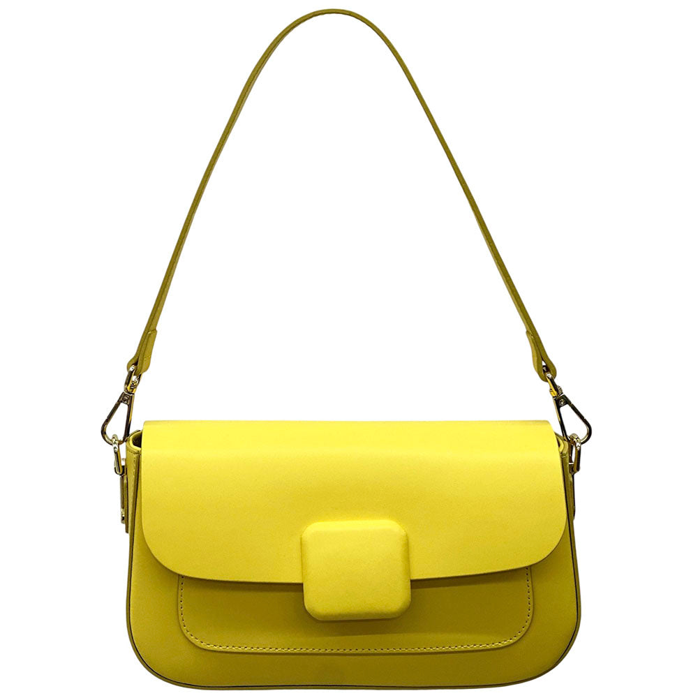 Serelia Cow Leather Shoulder and Crossbody Bag - Made In Italy