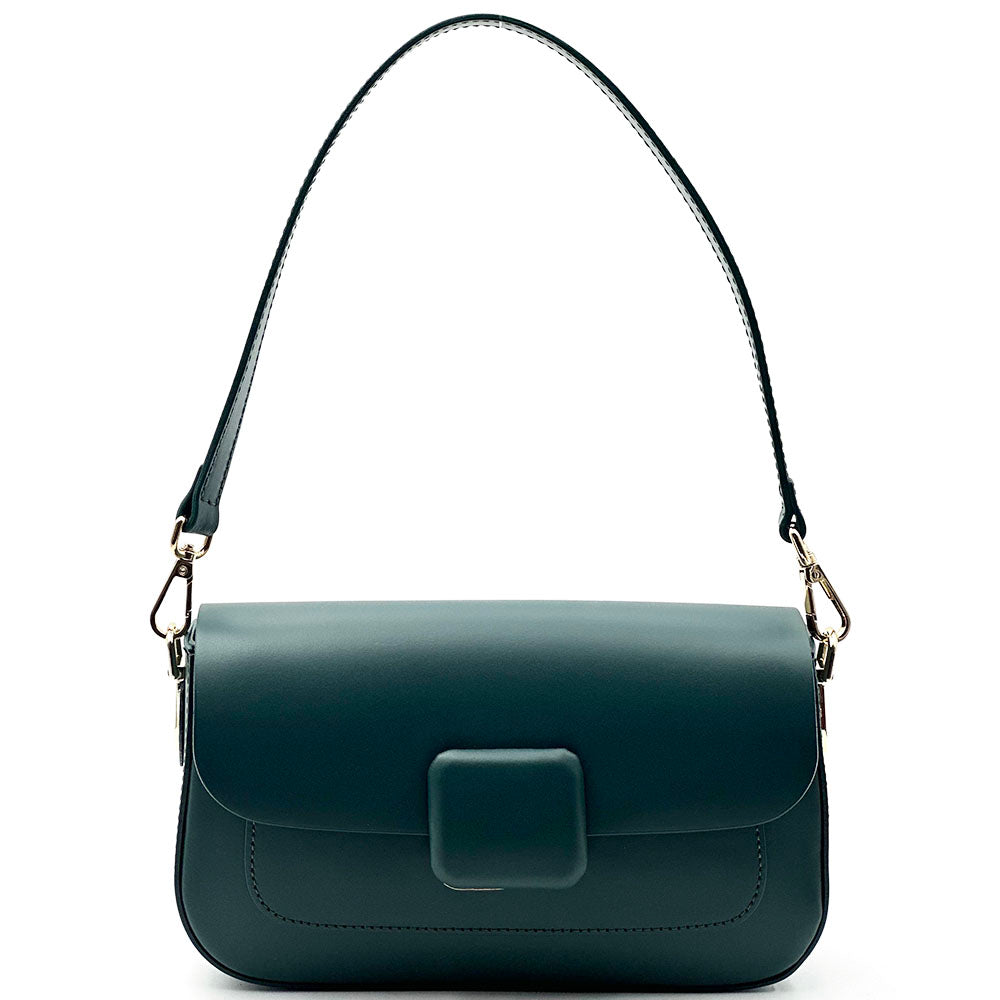 Serelia Cow Leather Shoulder and Crossbody Bag - Made In Italy