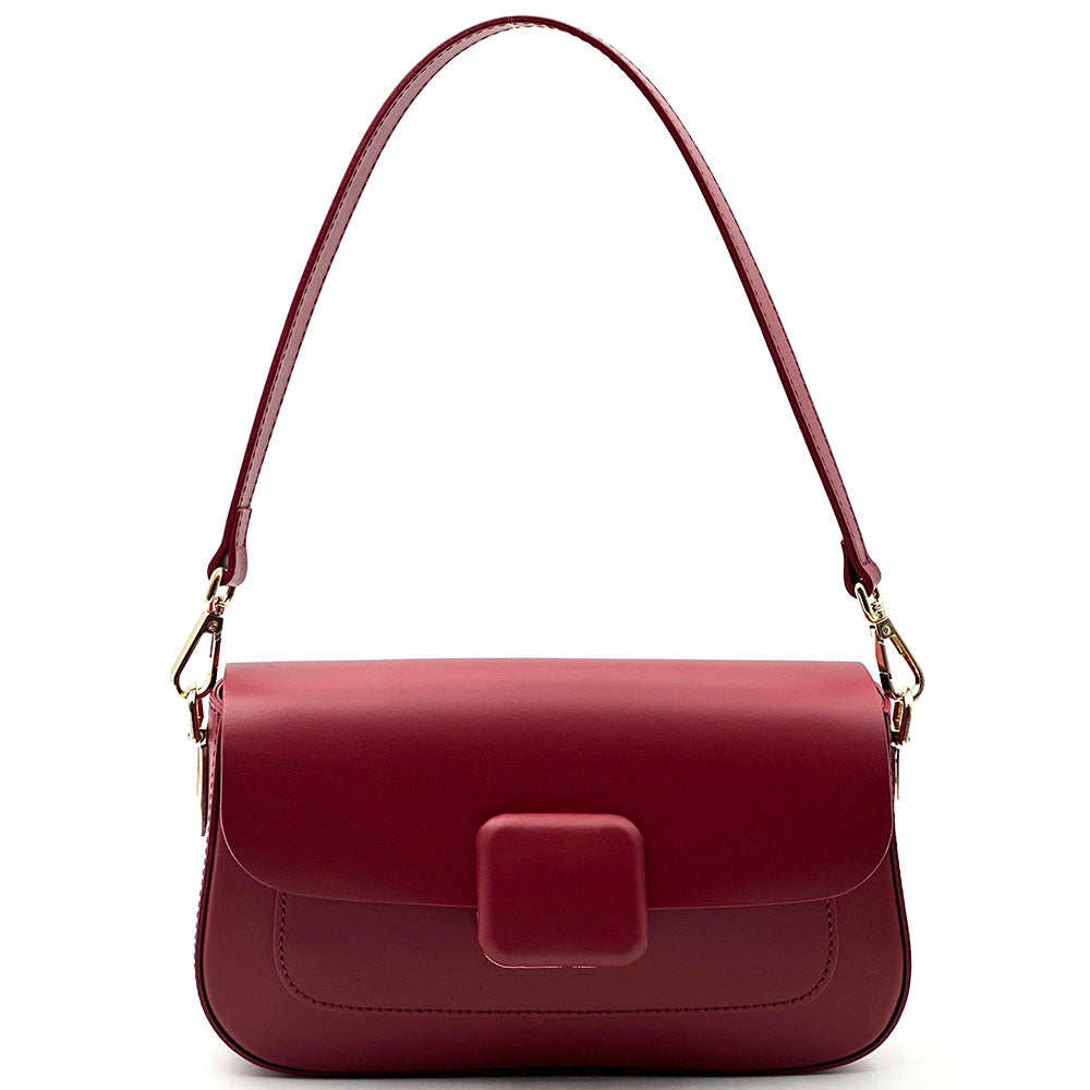 Serelia Cow Leather Shoulder and Crossbody Bag - Made In Italy