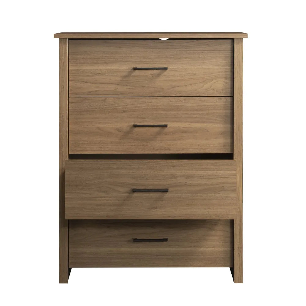 Hillside 4-Drawer Dresser, Charcoal Finish