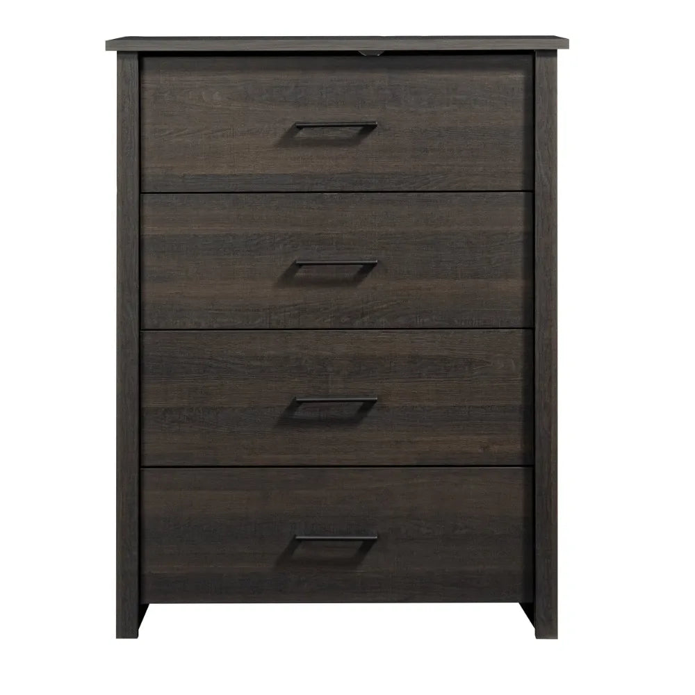 Hillside 4-Drawer Dresser, Charcoal Finish
