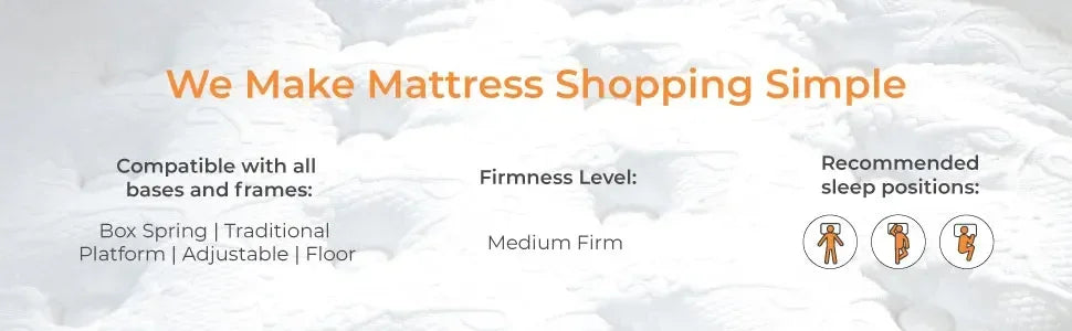 King Size Chime 12 Inch Medium Firm Memory Foam Mattress with Green Tea & Charcoal Gel for Pressure Relief