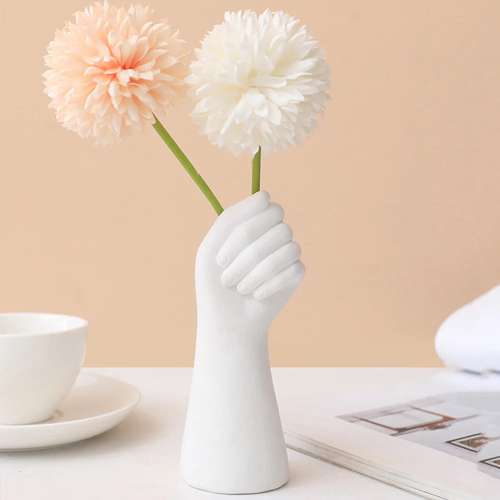 Nordic Creative Vase Home Decor Gesture Flowers Vase Flower Arrangement Dried Flower Art