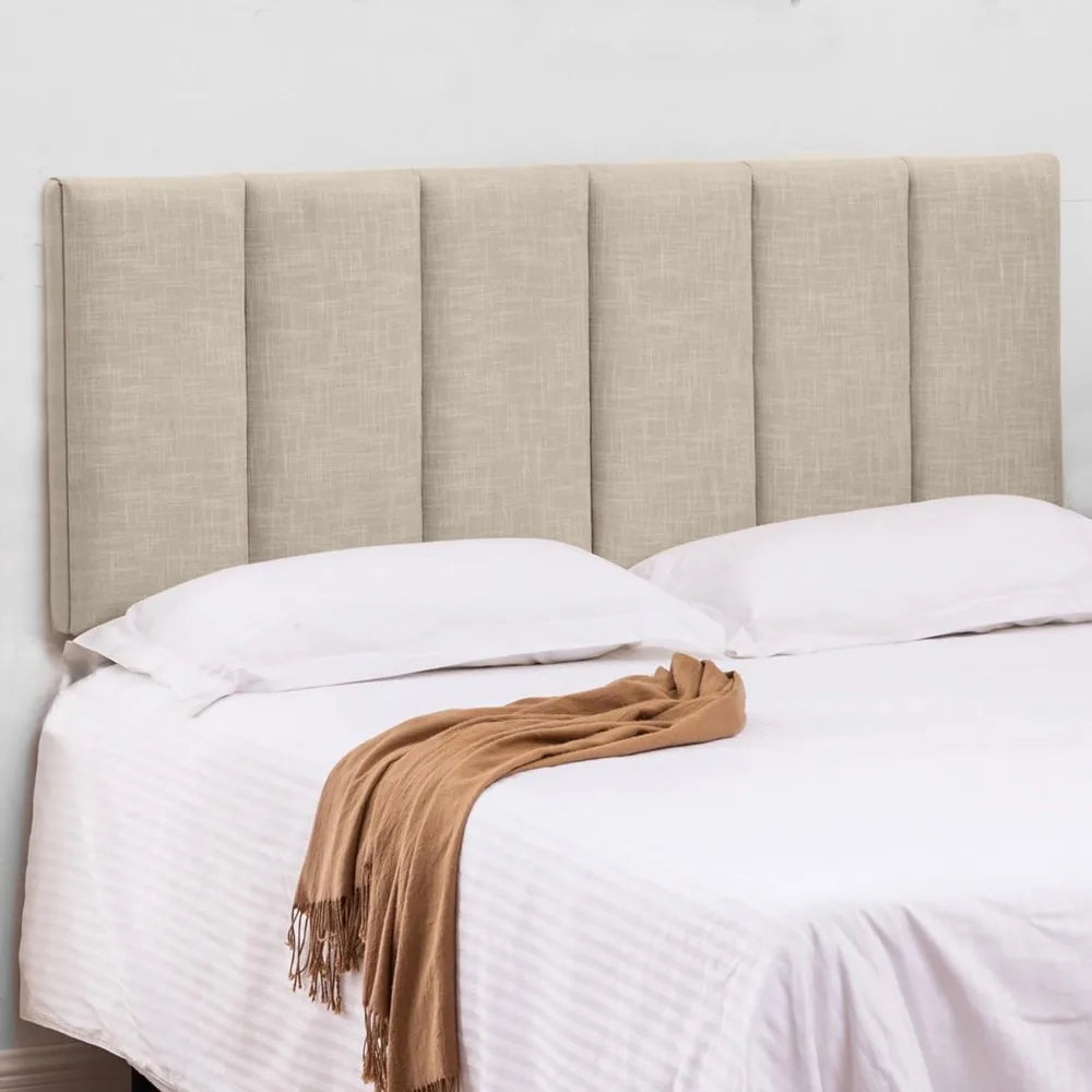 Upholstered Headboards Foldable Queen/Full Linen Panels with Height Adjustments