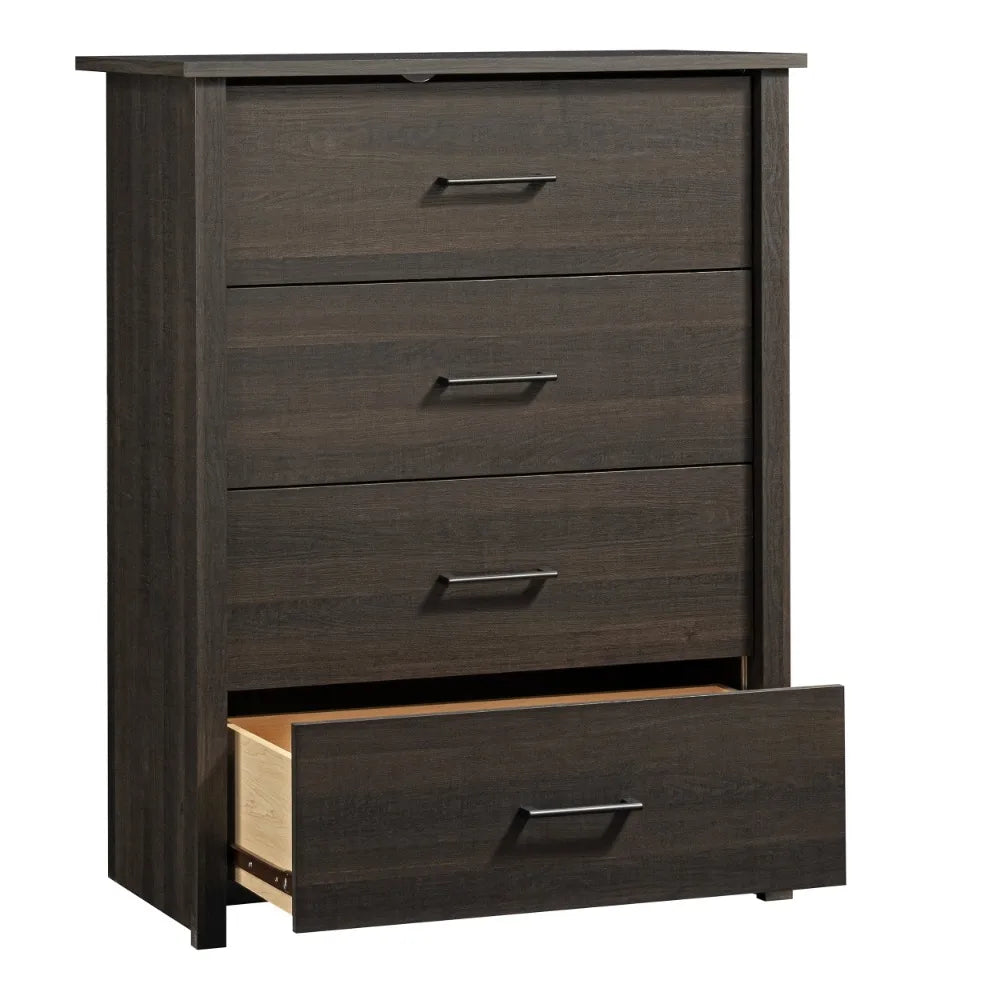 Hillside 4-Drawer Dresser, Charcoal Finish