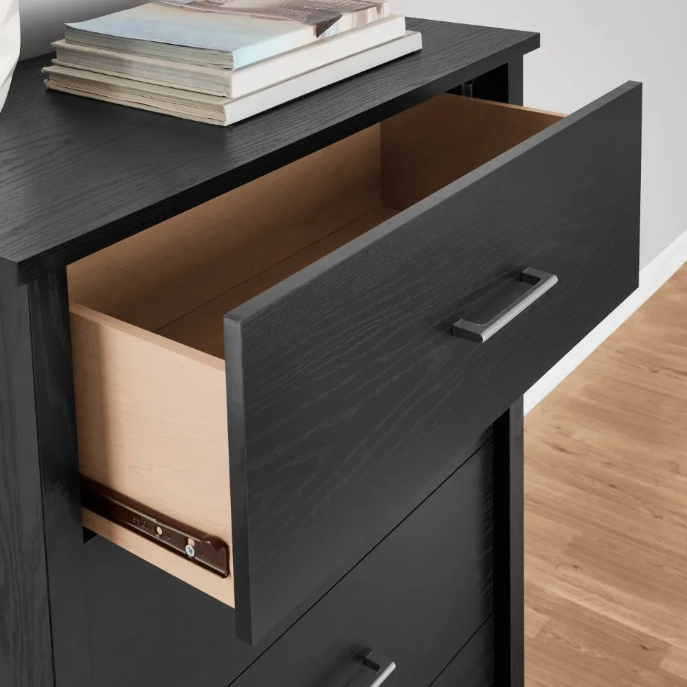 Hillside 4-Drawer Dresser, Charcoal Finish