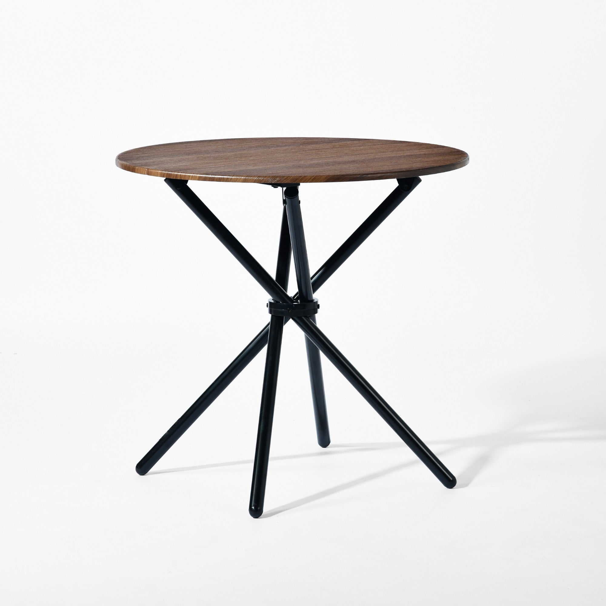 Dining Set with Solid Wood Table and Upholstered Chairs in Beige and Brown