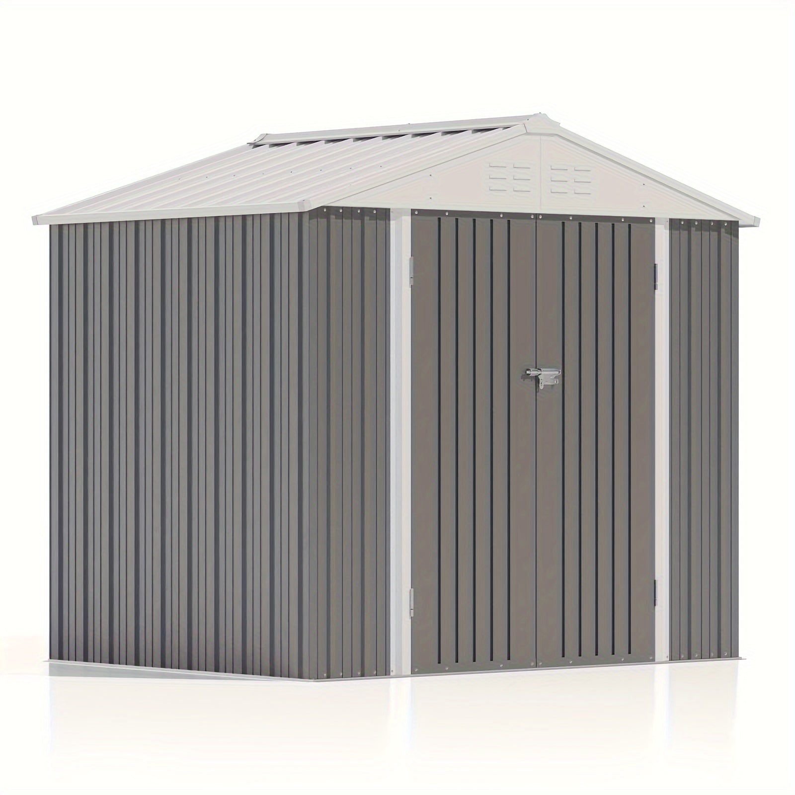 Metal Storage Shed, 8x6 FT, Outdoor Shed With Doors & Air Vents, Utility And Tool Storage Shed For Backyard Garden Patio