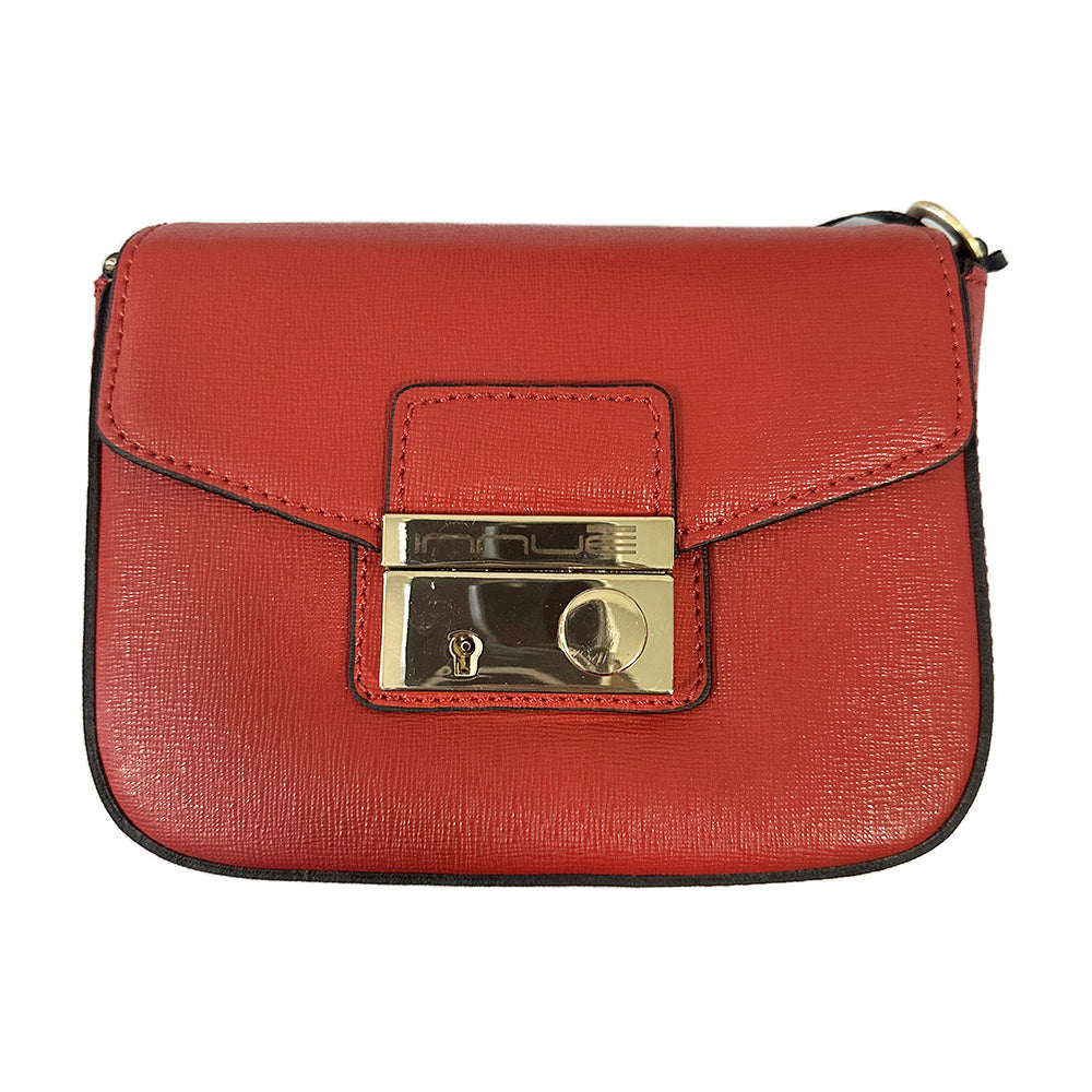 City cross-body leather bag - Stock - Made In Italy