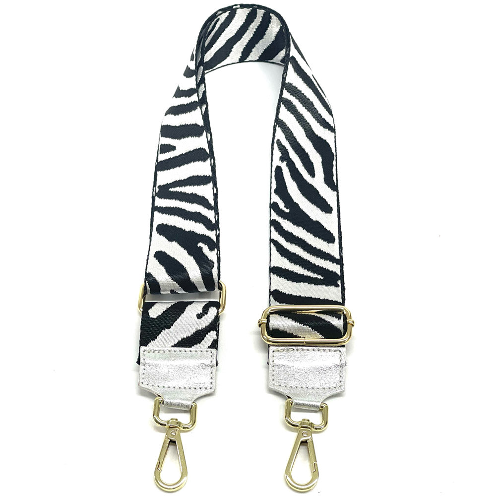 Jacquard Shoulder Strap - Wild Animal Print - Made In Italy