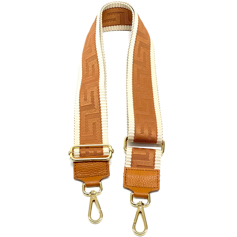 Jacquard Shoulder Strap Vibrant Color Mix - Made In Italy