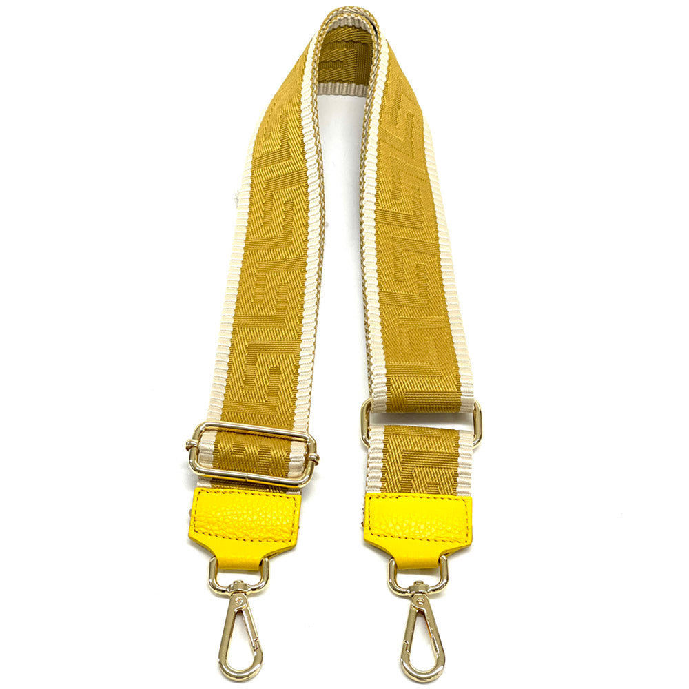 Jacquard Shoulder Strap Vibrant Color Mix - Made In Italy