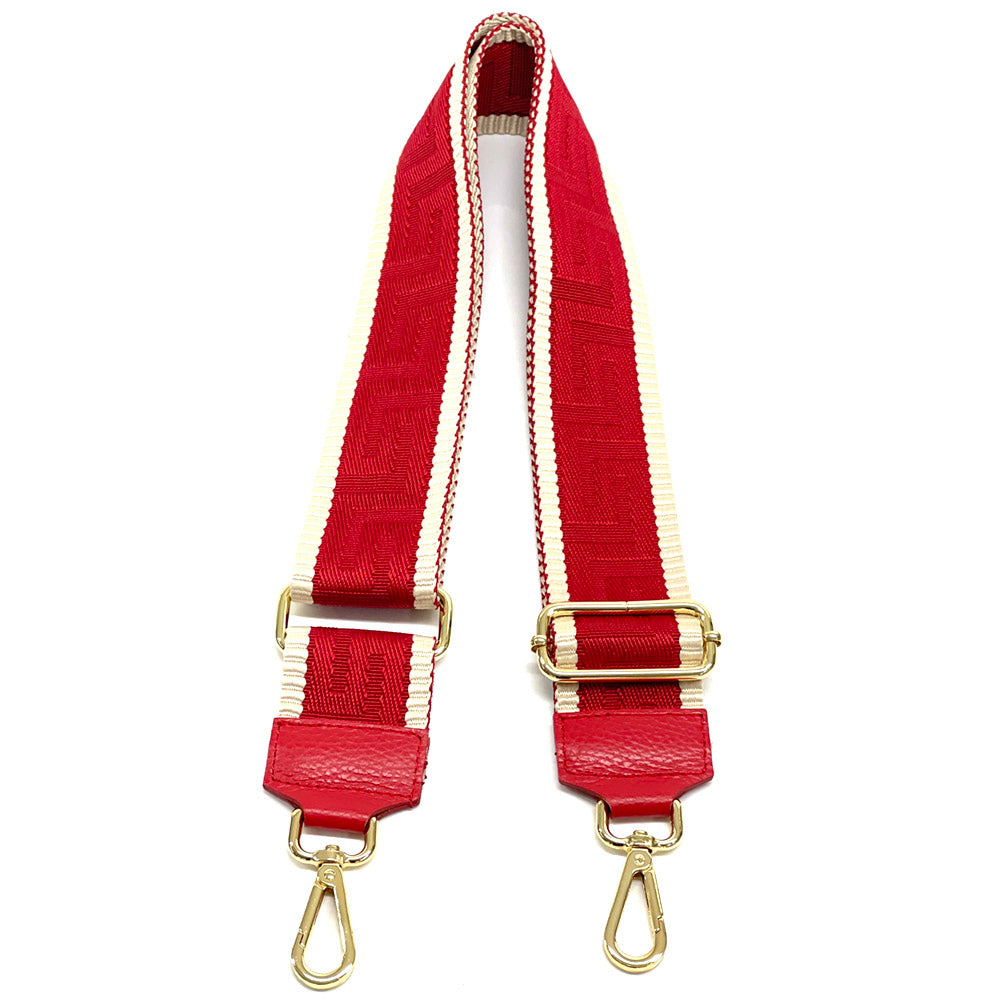 Jacquard Shoulder Strap Vibrant Color Mix - Made In Italy