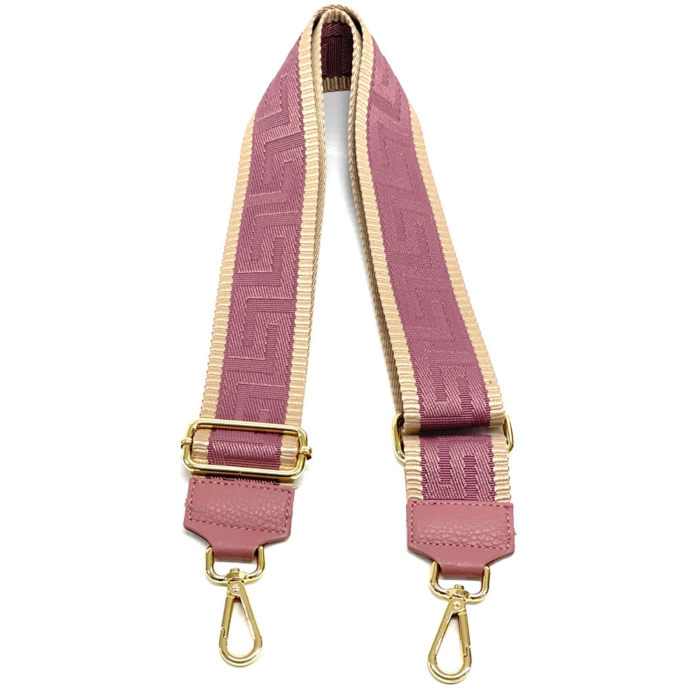 Jacquard Shoulder Strap Vibrant Color Mix - Made In Italy