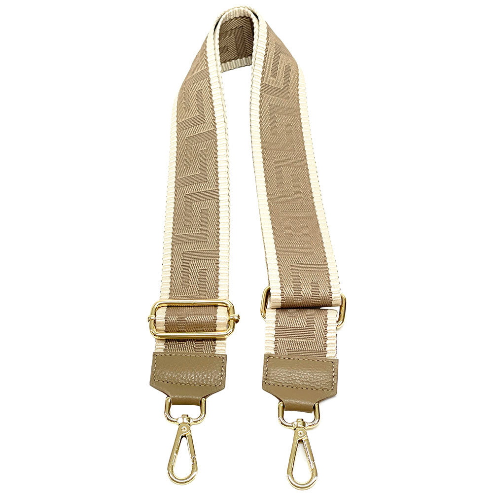 Jacquard Shoulder Strap Vibrant Color Mix - Made In Italy