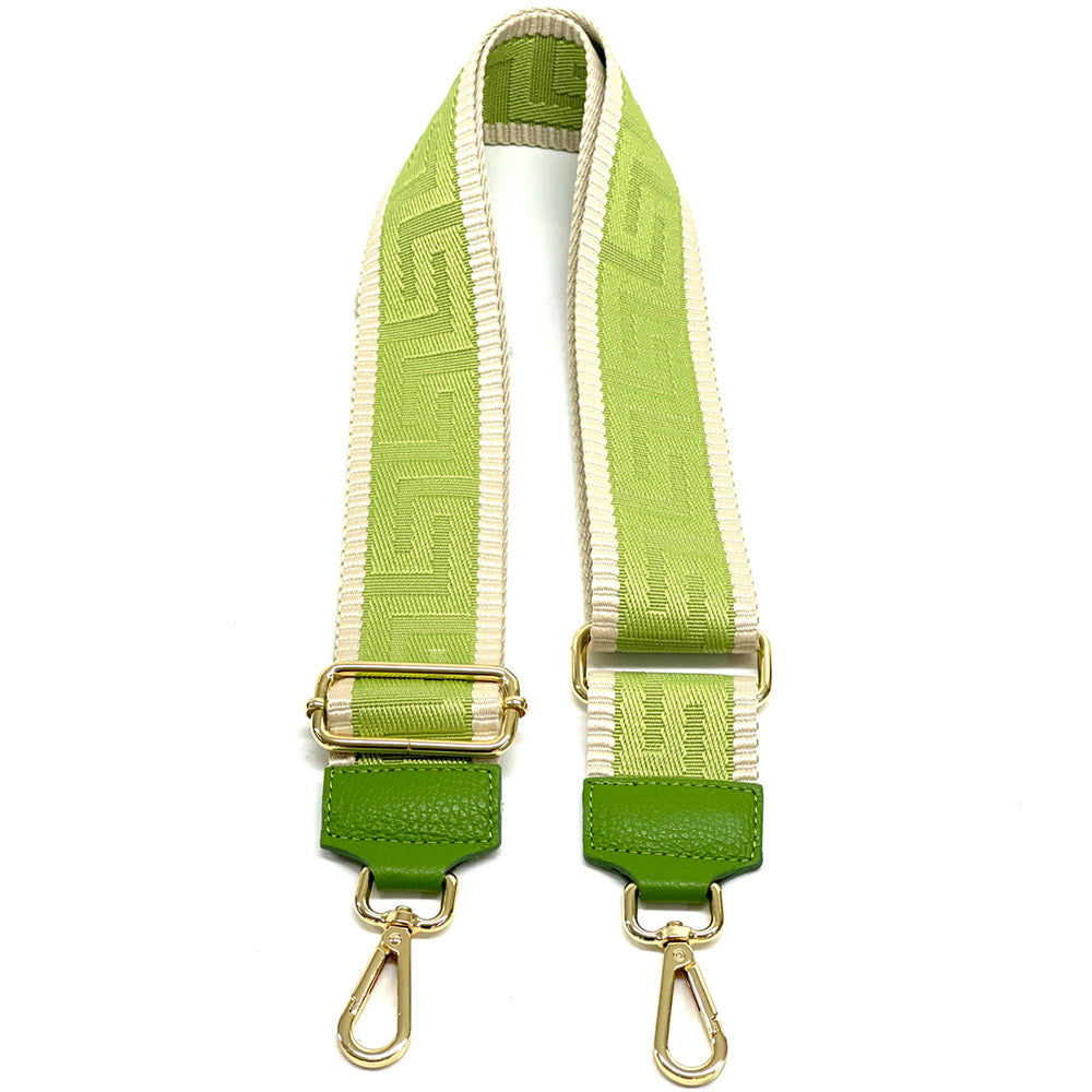 Jacquard Shoulder Strap Vibrant Color Mix - Made In Italy