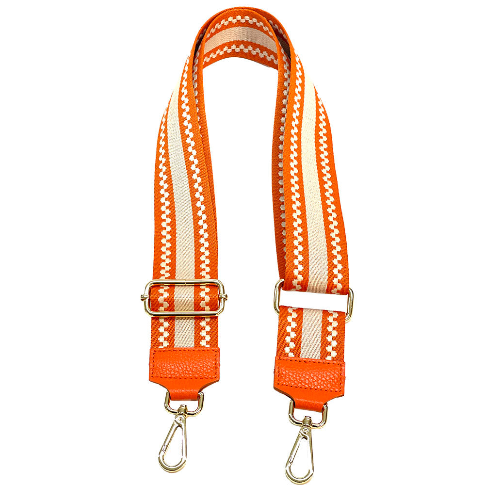 Jacquard Shoulder Strap - Minimalist Stripes - Made In Italy