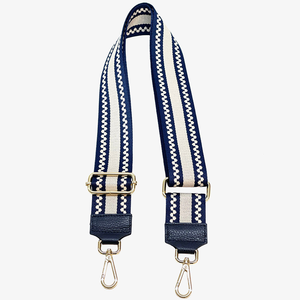 Jacquard Shoulder Strap - Minimalist Stripes - Made In Italy