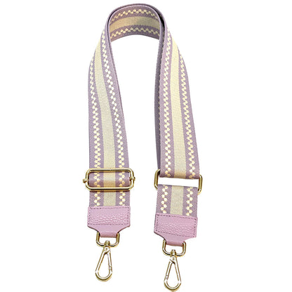 Jacquard Shoulder Strap - Minimalist Stripes - Made In Italy