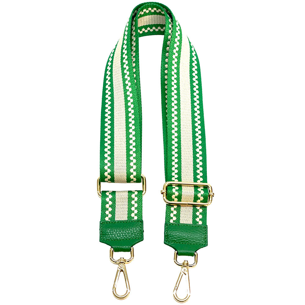 Jacquard Shoulder Strap - Minimalist Stripes - Made In Italy