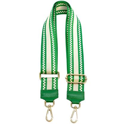 Jacquard Shoulder Strap - Minimalist Stripes - Made In Italy