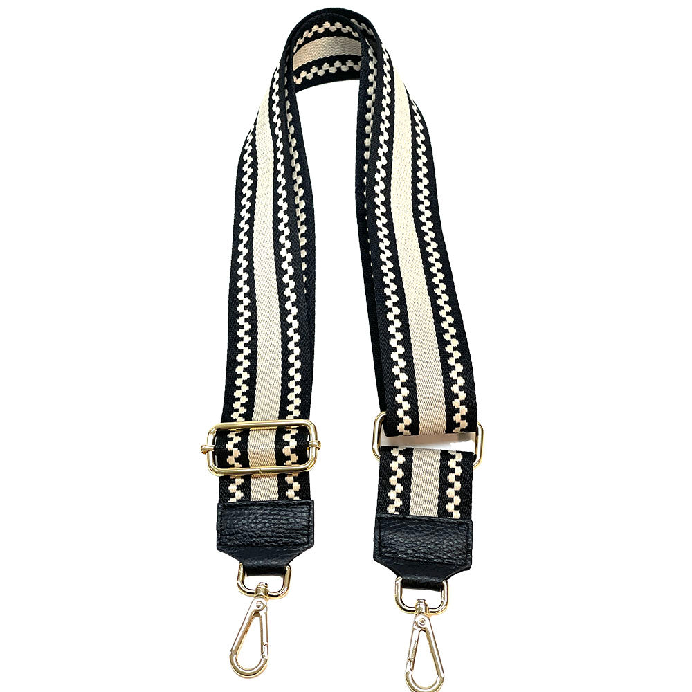 Jacquard Shoulder Strap - Minimalist Stripes - Made In Italy