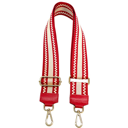 Jacquard Shoulder Strap - Minimalist Stripes - Made In Italy