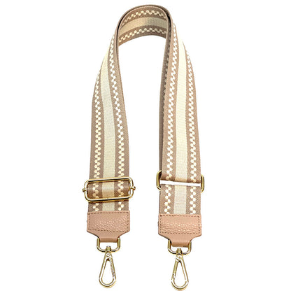 Jacquard Shoulder Strap - Minimalist Stripes - Made In Italy