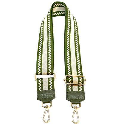 Jacquard Shoulder Strap - Minimalist Stripes - Made In Italy