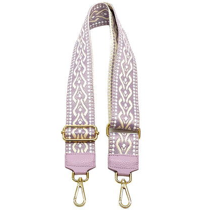 Jacquard Shoulder Strap - Tribal-Inspired Design - Made In Italy