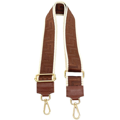 Jacquard Shoulder Strap Vibrant Color Mix - Made In Italy