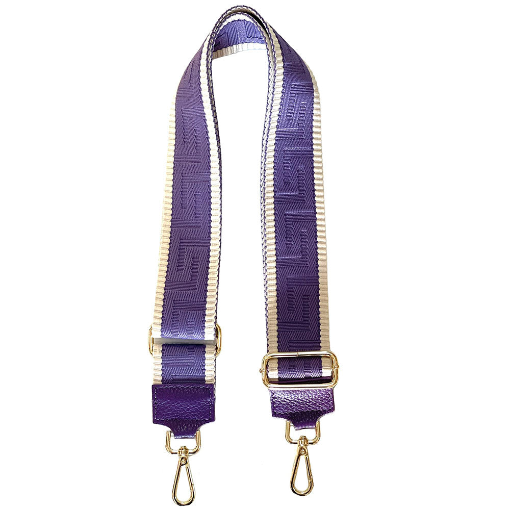 Jacquard Shoulder Strap Vibrant Color Mix - Made In Italy