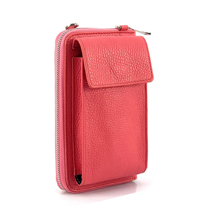 Ava Leather Phone Bag &amp; Wallet - Made In Italy