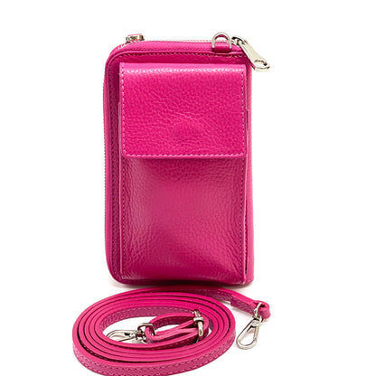 Ava Leather Phone Bag &amp; Wallet - Made In Italy