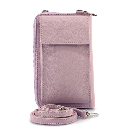 Ava Leather Phone Bag &amp; Wallet - Made In Italy