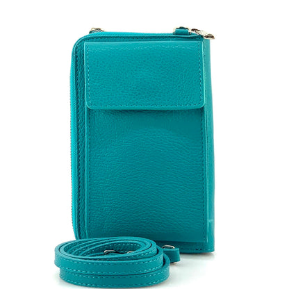 Ava Leather Phone Bag &amp; Wallet - Made In Italy
