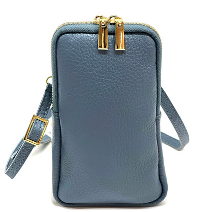 Alexis Italian Mini Leather Crossbody Bag - Made In Italy