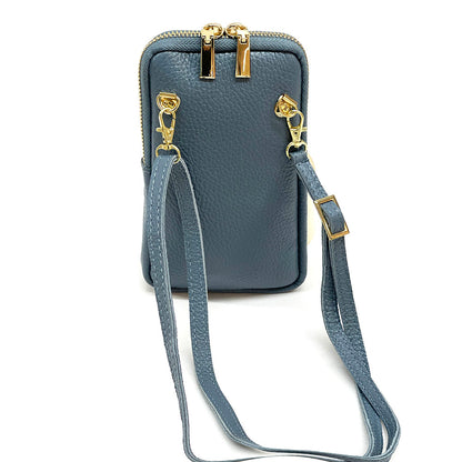 Alexis Italian Mini Leather Crossbody Bag - Made In Italy