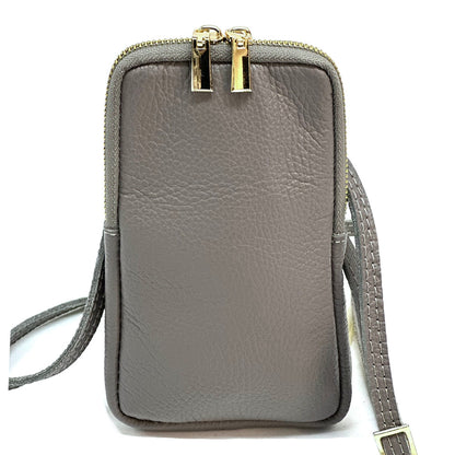 Alexis Italian Mini Leather Crossbody Bag - Made In Italy